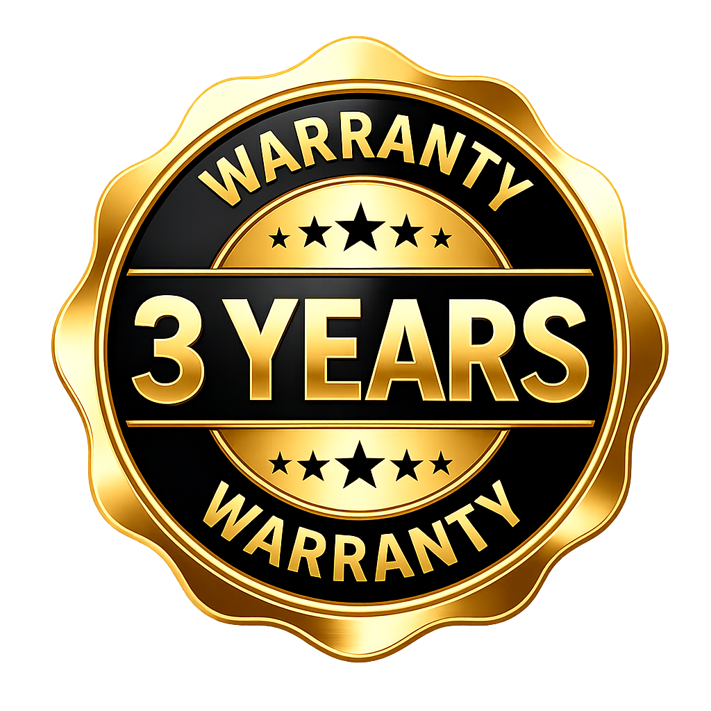 + 3 YEAR WARRANTY