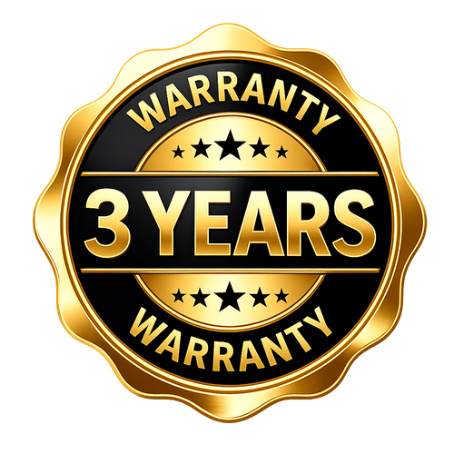 + 3 YEAR WARRANTY