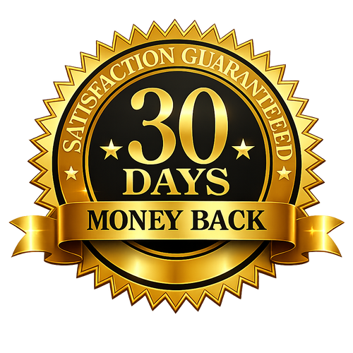 + 30 DAYS MONEY BACK GUARANTEE