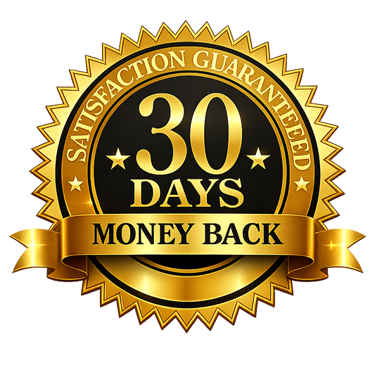 + 30 DAYS MONEY BACK GUARANTEE