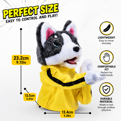 SCULPTA™ Boxing Husky Hand Puppet