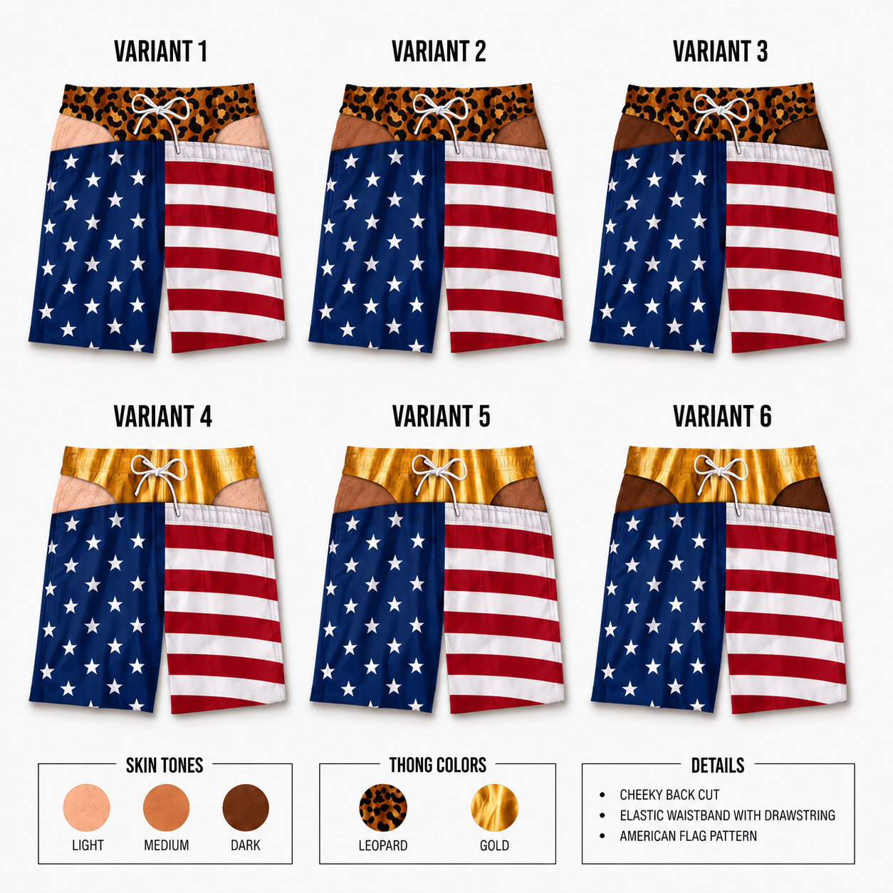 CheekSwim™ Swim Trunks