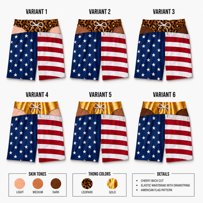 CheekSwim™ Swim Trunks