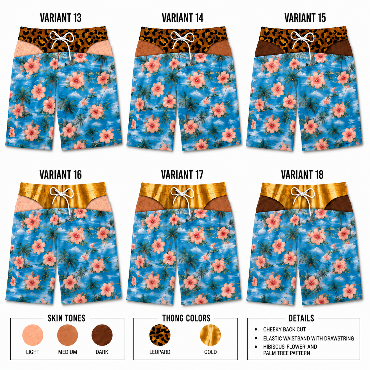 CheekSwim™ Swim Trunks